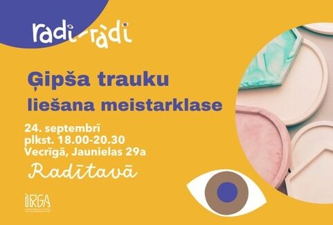 Ģipša trauku liešanas meistarklase