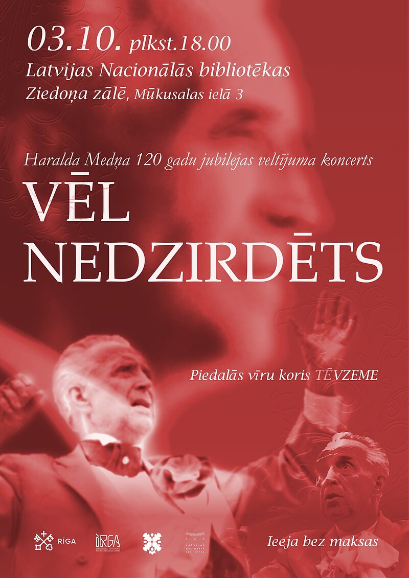 Vīru koris “Tēvzeme” aicina uz īpašu notikumu - Haralda Medņa 120. gadu jubilejas koncertu “Vēl nedzirdēts”